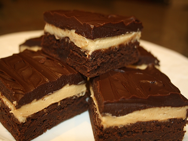 Peanut Butter Truffle Brownies